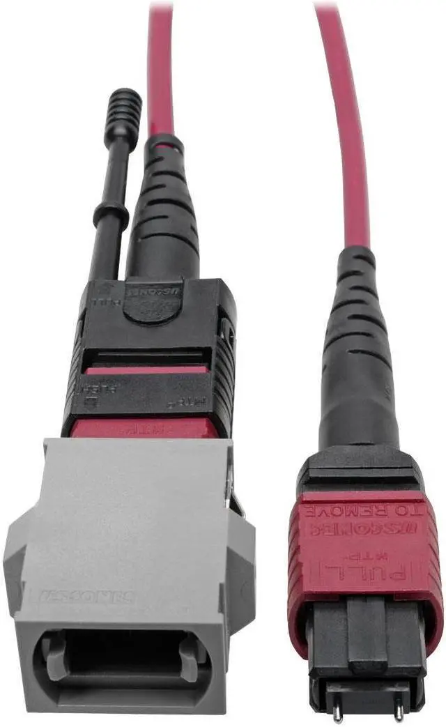 Alt view image 3 of 5 - Tripp Lite N846-08N-C2B 8" MTP/MPO Parallel Optics Base-8 Migration Fiber Adapter, Polarity C to B, 12 Fiber, 40 / 100 GbE, OM4 Male to Female