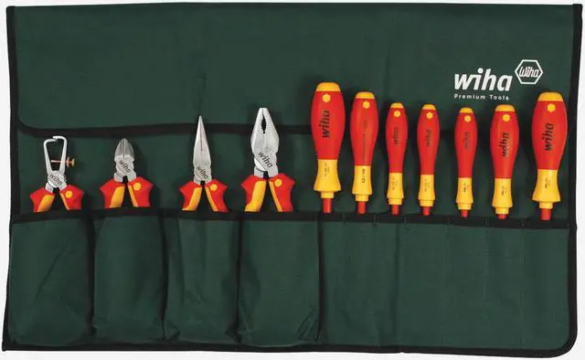 Alt view image 5 of 6 - Wiha 32888 11 Piece Insulated Pliers/Cutters/Drivers Pouch Set