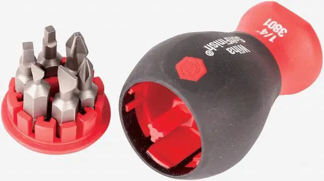 Alt view image 2 of 9 - WIHA TOOLS 38048.G Stubby Combination Bit Set,Pieces 6