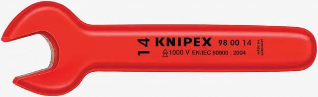 Main image of Knipex 98-00-09 Insulated Open End Wrench 9 mm