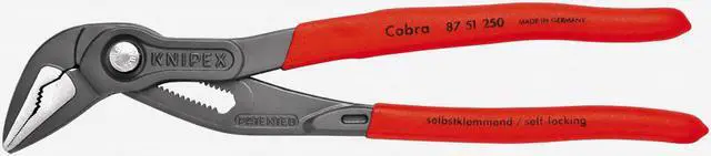Alt view image 5 of 9 - KNIPEX 87 51 250 10" Knipex Cobra ES Water Pump Pliers Extra-Slim, Plastic Grip