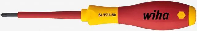 Main image of Wiha 30711 Xeno Slotted/Pozidriv #1 Insulated SoftFinish Screwdriver