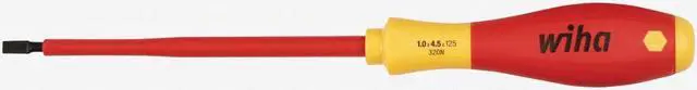 Alt view image 3 of 3 - Wiha 32023 4.5mm x 100mm Insulated Slotted Screwdriver