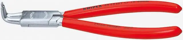 Alt view image 2 of 5 - Knipex 44-23-J11 90 Degree Angled Tip Internal Circlip Pliers 12-25 mm dia - Chrome w/ Plastic Grip