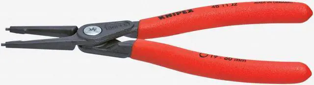 Alt view image 2 of 7 - Knipex 48-11-J2 Precision Straight Tip Internal Circlip Pliers 19-60 mm dia - Plastic Grip