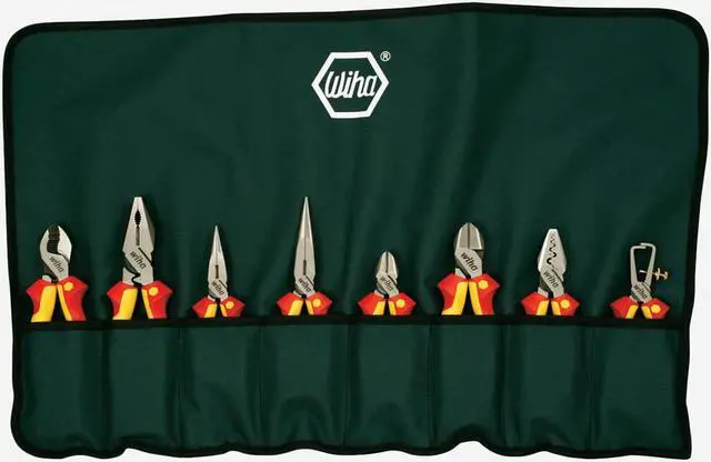 Alt view image 3 of 5 - WIHA 32987 8 Piece Bi-Material Grip Plier Set Insulated Handle