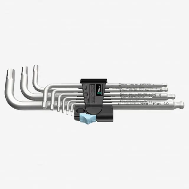 Alt view image 2 of 3 - Wera 022720 Metric Stainless Steel Ball End Hex Key Set