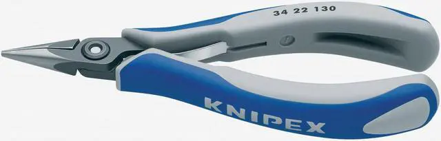 Main image of Knipex 34-22-130 Precision Electronics Gripping Pliers (half-round jaws)