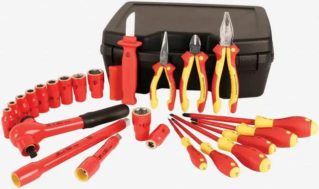 Main image of Wiha 31790 24 Piece Insulated 1/2" Drive SAE Socket Box Set
