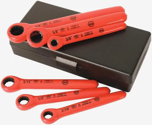 Alt view image 3 of 5 - WIHA 21391 Insulatd Box Wrench Set,3/8" to 3/4",6pc