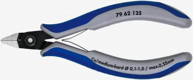 Alt view image 2 of 4 - Knipex 79-62-125 Precision Electronics Diagonal Cutters Pointed Head w/ Lead Catcher - MultiGrip