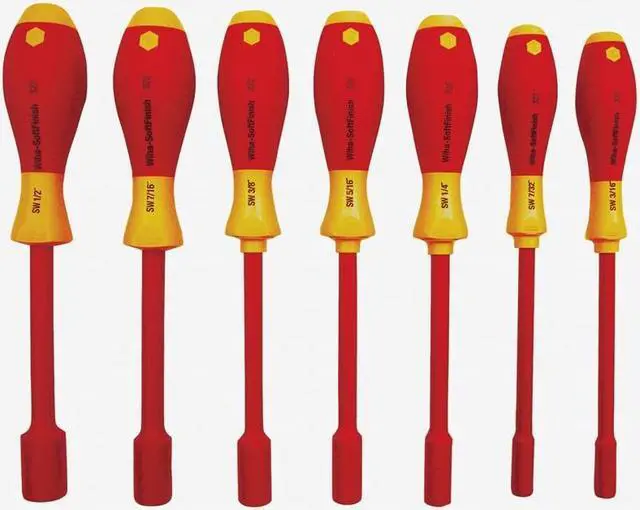 Alt view image 2 of 3 - Wiha 32294 7 Piece Insulated Nut Driver SAE Set