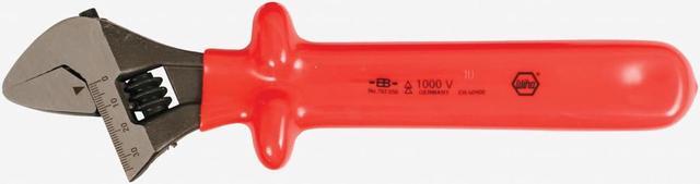 Alt view image 5 of 6 - Wiha 76208 8" Insulated Adjustable Wrench