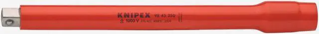 Alt view image 3 of 5 - Knipex 98-45-250 Insulated 250 mm Extension Bar 1/2" Square drive