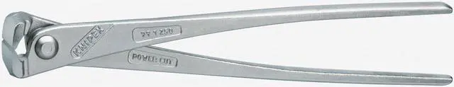 Alt view image 2 of 3 - Knipex 99-14-250 10" High Leverage Concretors' Nippers - Nickel Plated