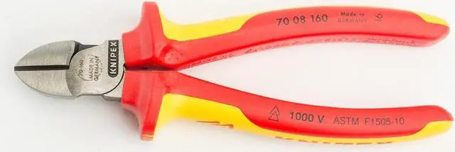 Alt view image 3 of 4 - KNIPEX 70 08 160 SBA 6 1/4 in 70 Diagonal Cutting Plier Standard Cut Narrow