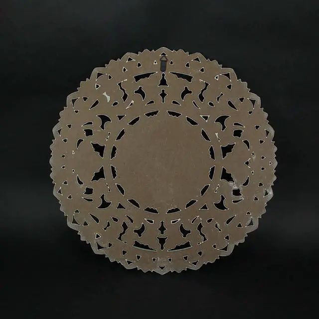 Alt view image 3 of 3 - 24 Inch Mint MDF Filigree Wall Art Home Decor Sculpture Decorative Floral Plaque