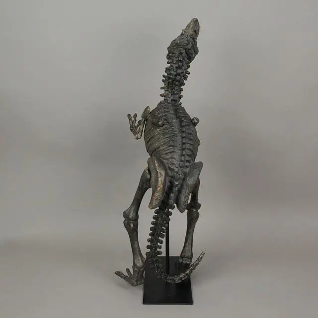 Alt view image 4 of 4 - Resin Tyrannosaurus Rex Fossil Bones Home Decor Dinosaur Skeleton Sculpture Art 21.75 Inches High