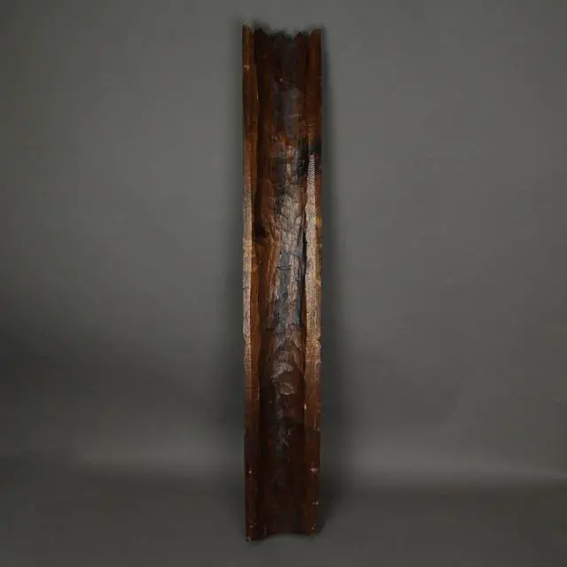 Alt view image 4 of 4 - Set of 3 Hand-Carved Wood Tiki God Wall Hanging Masks 40 Inches High - Tropical Beach Home Decor - Symbolic Deities Kanaloa, Kne, and Lono - Unique Artisan Craftsmanship