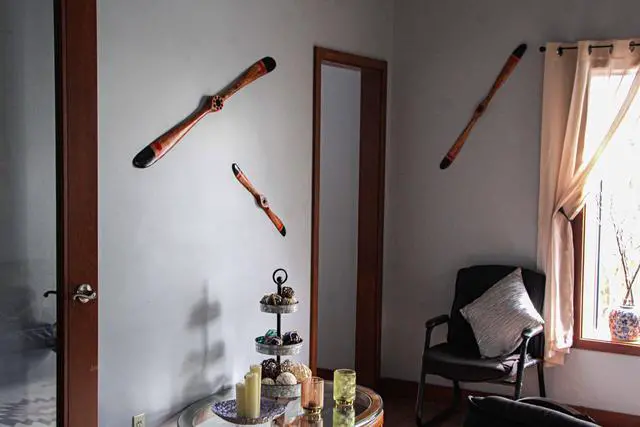 Alt view image 6 of 7 - Hand-Carved Vintage Distressed Brown Wooden Airplane Propeller Wall Sculpture - Timeless Prop Plane Aviation Home Decor Accent Art Piece - 24 Inches Long