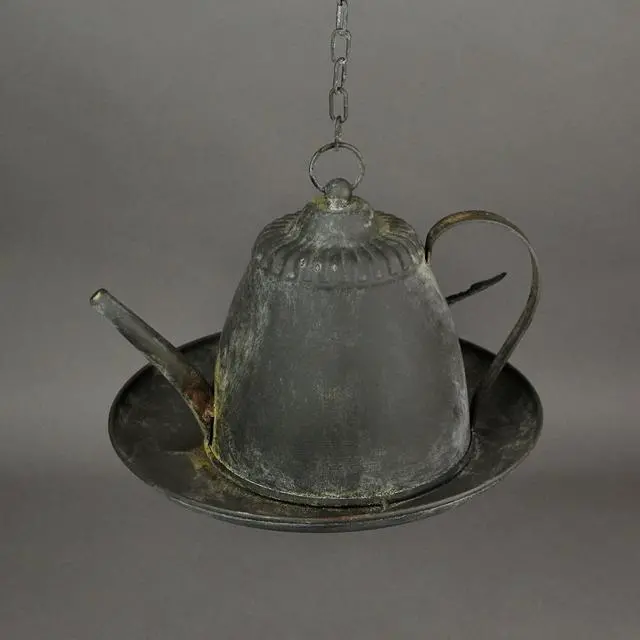 Alt view image 3 of 3 - Rustic Metal Vintage Hanging Teapot Bird House Decorative Garden Farmhouse Decor 10.5 Inches