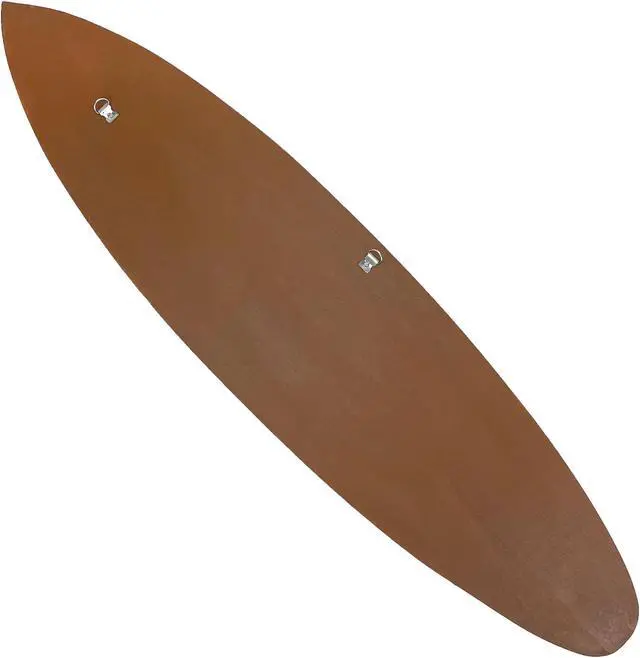 Alt view image 5 of 6 - 39 Inch Nautical Wooden Surfboard Wall Art Decorative Hanging Beach House or Coastal Living Décor - Brown