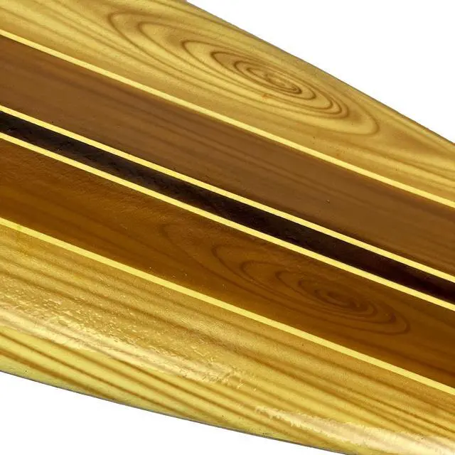 Alt view image 3 of 6 - 39 Inch Nautical Wooden Surfboard Wall Art Decorative Hanging Beach House or Coastal Living Décor - Brown