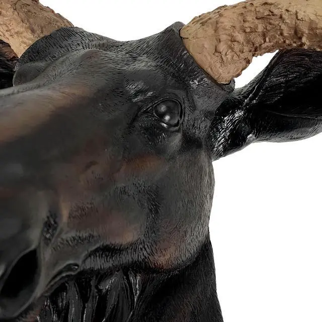 Alt view image 3 of 7 - North American Moose Head Bust Wall Hanging