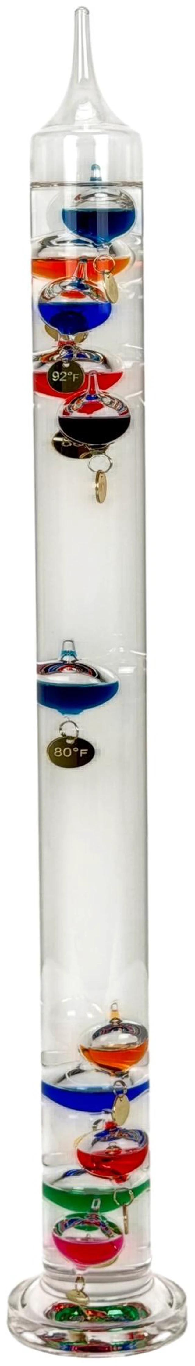Main image of Galileo Thermometer 22 Inch with 11 Colored Floating Bubbles
