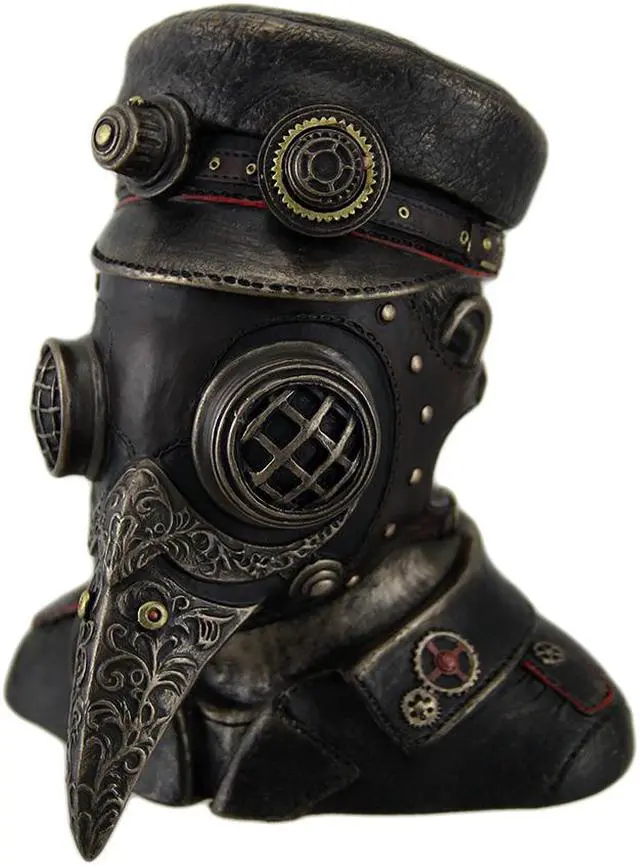 Main image of Steampunk Plague Doctor Antique Bronze Finish Trinket Box