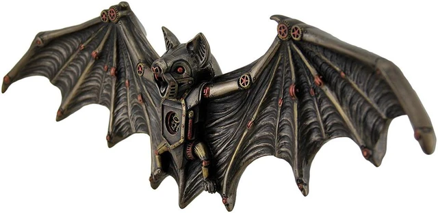Mechanical Steampunk Vampire Bat Bronze Finish Wall Sculpture - Newegg.com