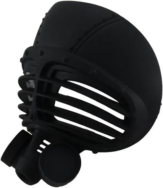 Alt view image 2 of 3 - Matte Black Steampunk Submarine Gas Costume Mask