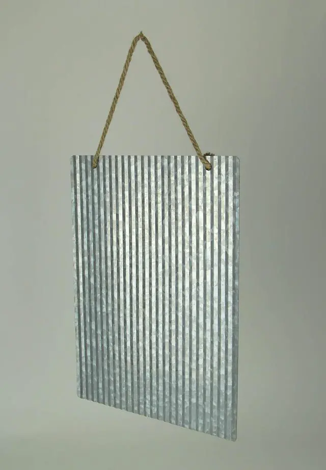 Alt view image 3 of 3 - Ribbed Texture Galvanized Metal Octopus and Crab Art Wall Hanging Set