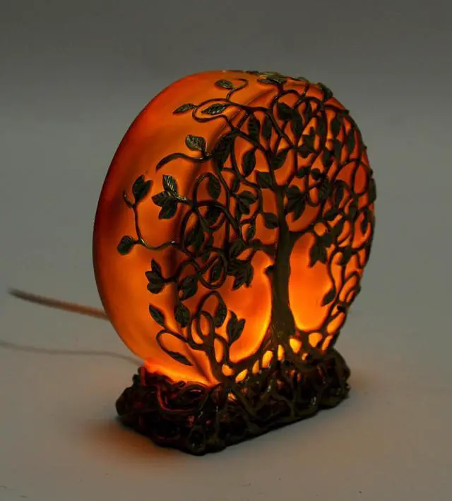 Alt view image 3 of 6 - Sunset Orange Tree of Life Plug-In Night Accent Light 6.5 inch