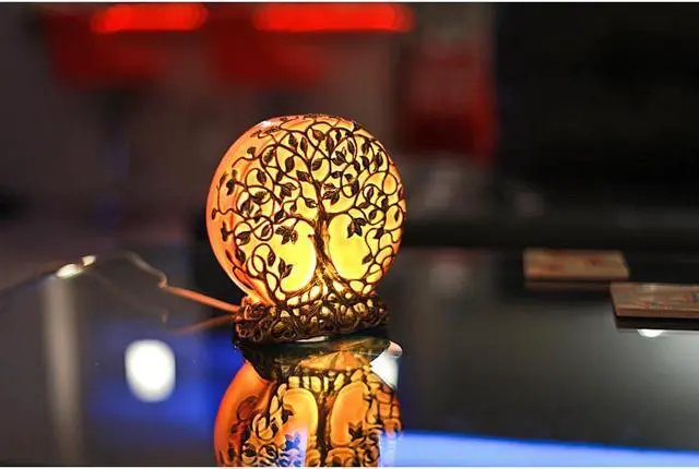 Alt view image 6 of 6 - Sunset Orange Tree of Life Plug-In Night Accent Light 6.5 inch