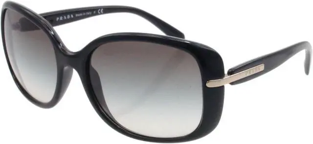 Alt view image 7 of 9 - PRADA Sunglasses PR 08OS 1AB0A7 Black 57MM