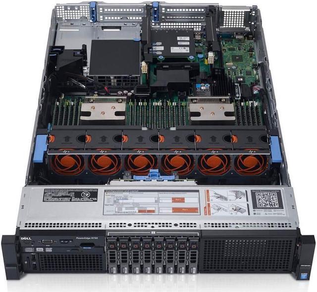 Alt view image 2 of 3 - Dell PowerEdge R730 8 x 2.5" Hot Plug 2x E5-2630 V3 Eight Core 2.4Ghz 192GB 2x 1TB H330