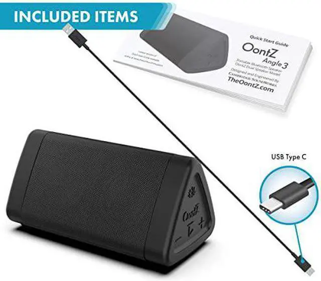 Alt view image 19 of 20 - OontZ Angle 3 Bluetooth Speaker IPX5 Water Resistant (Black) by Cambridge SoundWorks