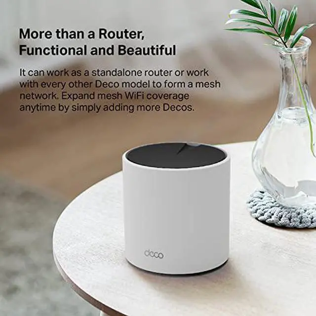 Alt view image 4 of 6 - TP-Link Deco AX3000 WiFi 6 Mesh System Deco X55- Covers up to 2500 Sq.Ft, Replaces Wireless Router and Extender, 3 Gigabit Ports, Supports Ethernet Backhaul(1-Pack)