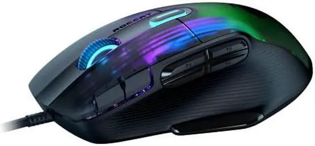 Alt view image 4 of 5 - ROCCAT Kone XP PC Gaming Mouse with 3D AIMO RGB Lighting, 19K DPI Optical Sensor, 4D Krystal Scroll Wheel, Multi-Button Design, Wired Computer Mouse, Black, (ROC-11-420-01)
