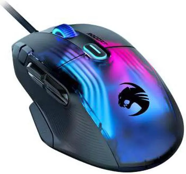 Alt view image 5 of 5 - ROCCAT Kone XP PC Gaming Mouse with 3D AIMO RGB Lighting, 19K DPI Optical Sensor, 4D Krystal Scroll Wheel, Multi-Button Design, Wired Computer Mouse, Black, (ROC-11-420-01)