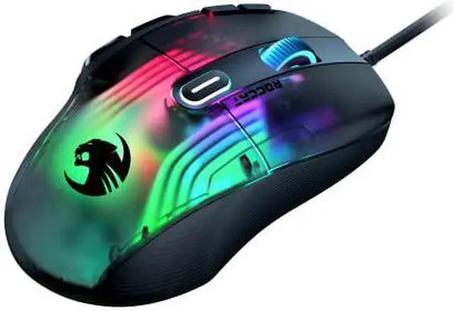 Alt view image 2 of 5 - ROCCAT Kone XP PC Gaming Mouse with 3D AIMO RGB Lighting, 19K DPI Optical Sensor, 4D Krystal Scroll Wheel, Multi-Button Design, Wired Computer Mouse, Black, (ROC-11-420-01)