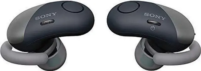 Alt view image 7 of 7 - Sony True Wireless Bluetooth in Ear Headphones: Noise Cancelling Sports Workout Ear Buds - Cordless, Sweatproof Earphones, Built-in Microphone, Extra BASS WF-SP700N/B (International Version) Black