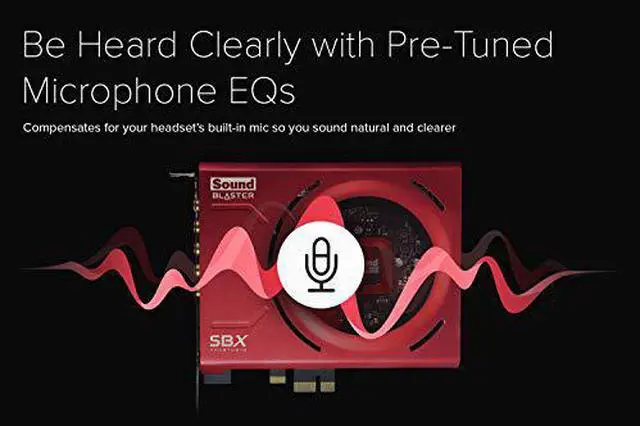 Alt view image 4 of 7 - Creative Sound Blaster Z SE Internal PCI-e Gaming Sound Card and DAC, 24-bit / 192 kHz, 116 dB SNR, ASIO, 600 Headphones Amp, Mic EQ, Discrete 5.1 / Virtual 7.1, Supports Dolby Digital Live, DTS