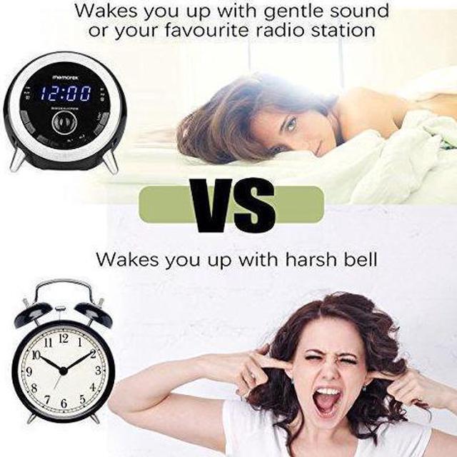 Alt view image 6 of 6 - Alarm Clock Radio, Memorex 10 In 1 Clock Radio, Digital FM Radio, Bluetooth Speaker, Dual Alarm, USB Charging Port, Night Light, Snooze, Sleep Timer, Time Setting,Dimmer, AUX-IN( MC3533)
