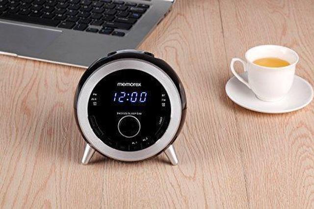 Alt view image 3 of 6 - Alarm Clock Radio, Memorex 10 In 1 Clock Radio, Digital FM Radio, Bluetooth Speaker, Dual Alarm, USB Charging Port, Night Light, Snooze, Sleep Timer, Time Setting,Dimmer, AUX-IN( MC3533)