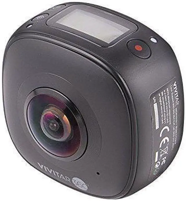 Alt view image 4 of 7 - Vivitar DVR-978HD 360 Degree High Definition High Resolution 16 MP Dual Lens Portable Digital Action Camera with Universal Mount Bicycle Mount and Tripod, Black