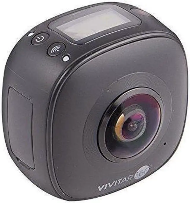 Alt view image 5 of 7 - Vivitar DVR-978HD 360 Degree High Definition High Resolution 16 MP Dual Lens Portable Digital Action Camera with Universal Mount Bicycle Mount and Tripod, Black