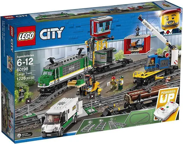 Alt view image 4 of 7 - LEGO City Cargo Train 60198 Remote Control Train Building Set with Tracks for Kids, Top Present and Christmas Gift for Boys and Girls (1226 Pieces)