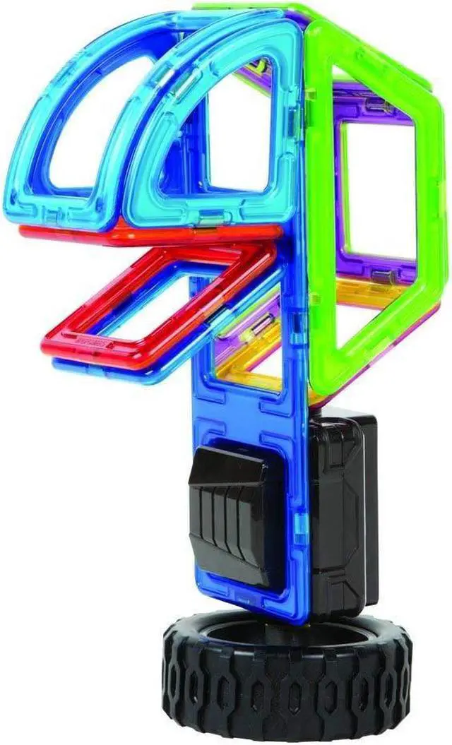 Alt view image 4 of 7 - MAGFORMERS Funny Wheel (20 Piece) Magnetic Building Set